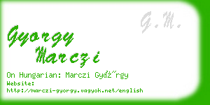 gyorgy marczi business card